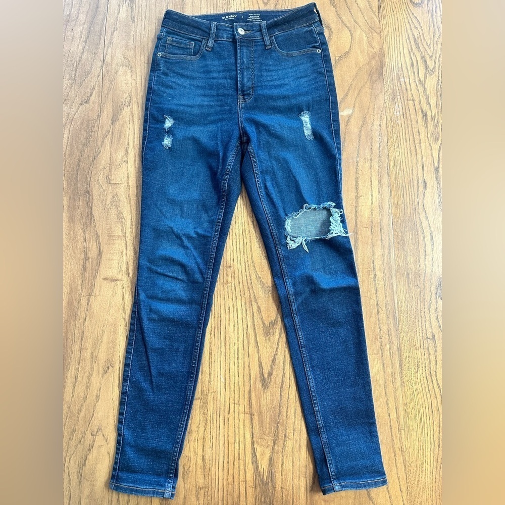 Old Navy 360 Rockstar Extra High Rise Super Skinny Jeans Size 4